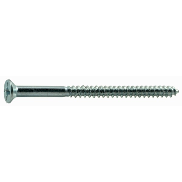 Midwest Fastener Wood Screw, #10, 3 in, Zinc Plated Steel Flat Head Phillips Drive, 25 PK 62786 - main